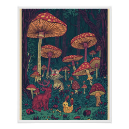 Psychedelisk affisch perfect poster