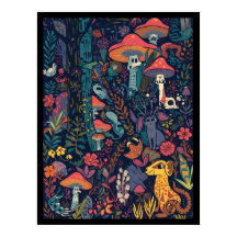 Psychedelisk affischtryck