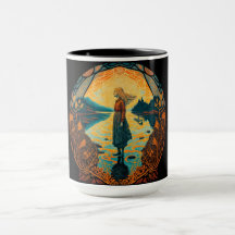 Psychedelisk Art Nouveau-mugg | Trippig present