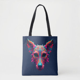 Psychedelisk bästa vän - Hunddesign T-shirt Tygkasse