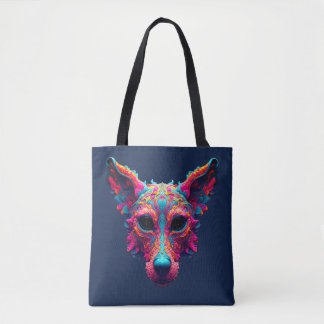 Psychedelisk bästa vän - Hunddesign T-shirt Tygkasse