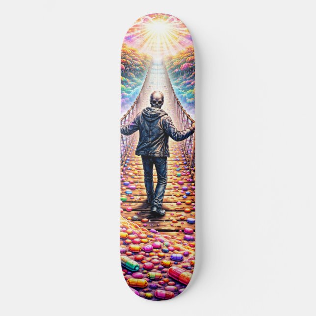 Psychedelisk Bro Resa Skateboard (Framsida)