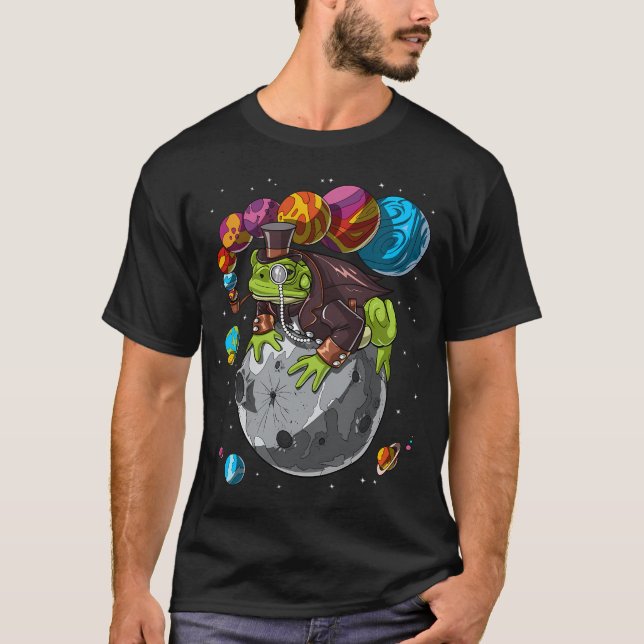 Psychedelisk Bufo Alvarius Padda T Shirt (Framsida)