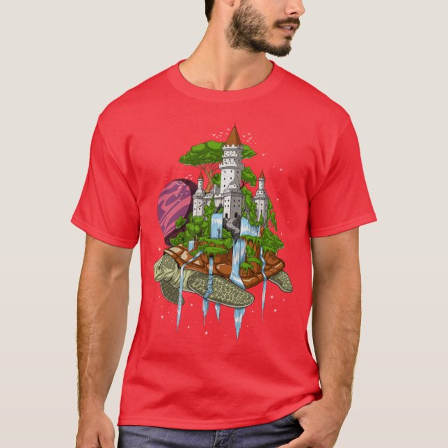 Psychedelisk Cosmicurtle vän T Shirt (Framsida)
