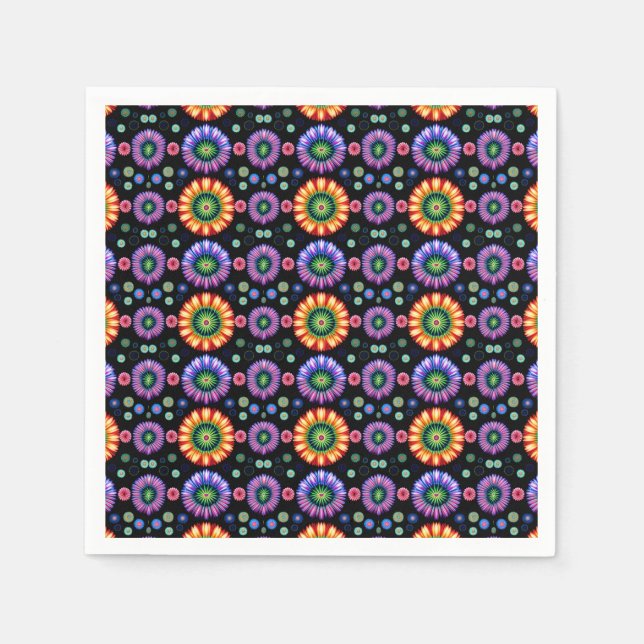 Psychedelisk explosion pappersservett (Framsidan)