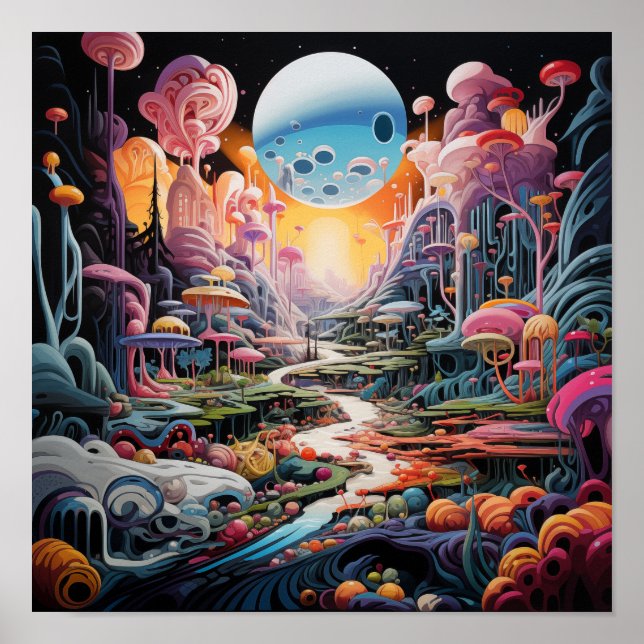 Psychedelisk fantasi poster (Framsidan)