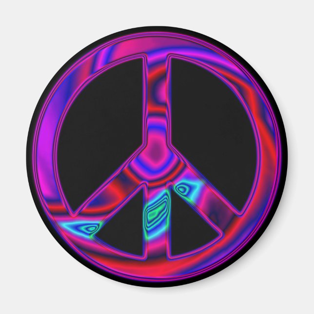 Psychedelisk Fred Magnet (Framsidan)