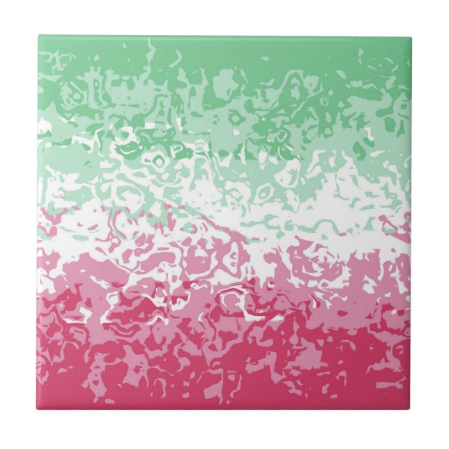 Psychedelisk Groovy Abstrakt Abrosexuell Prideflag Kakelplatta (Framsidan)