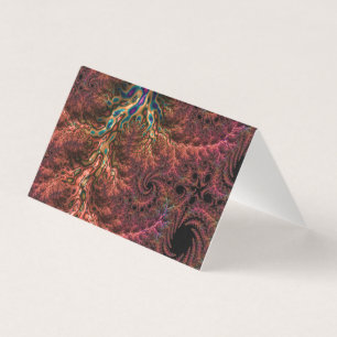 Psychedelisk Groovy Trippig Funky Färgrik Fraktal Kort