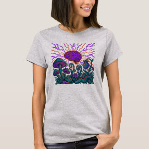 Psychedelisk hjärna svamp galax - Kosmiskt sinne T Shirt