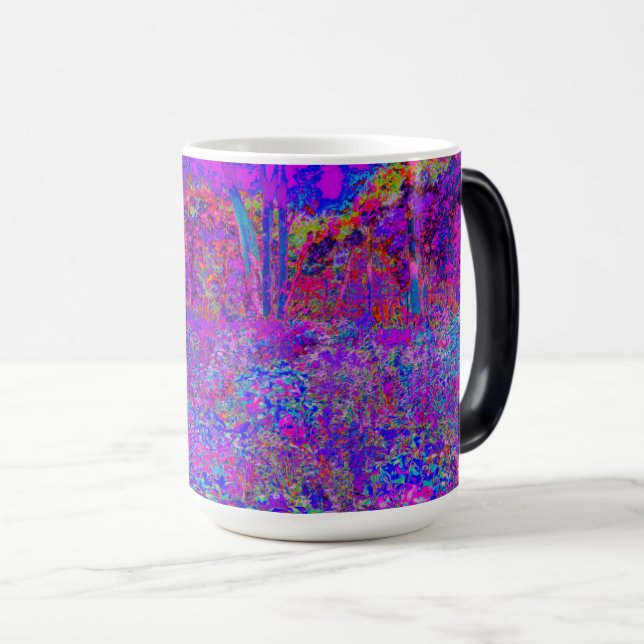 Psychedelisk Impressionistisk Lila Landskap Magisk Mugg (Framsida höger)