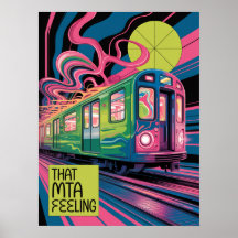 Psychedelisk MTA-tåg Konststil NYC:s tunnelbana