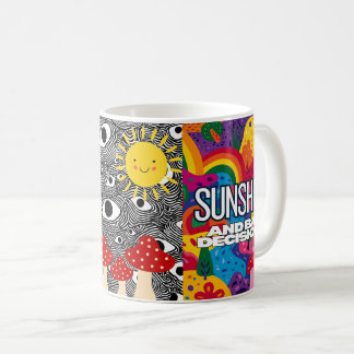 Psychedelisk mugg - Färgrik Trippig KaffeKopp