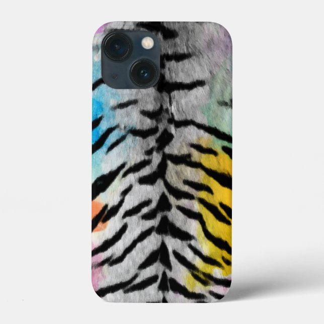 Psychedelisk natt tiger hudtryck (Baksida)
