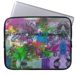 Psychedelisk nebulosa abstrakt laptop fodral