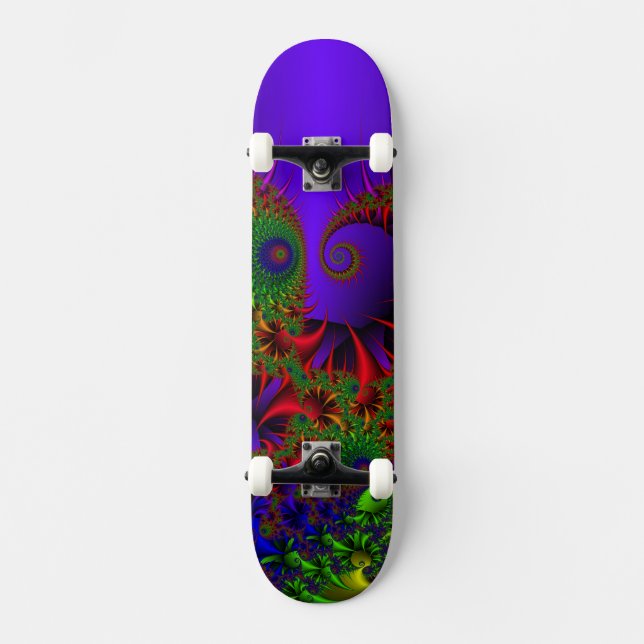 Psychedelisk överlast old school skateboard bräda 18 cm (Framsida)