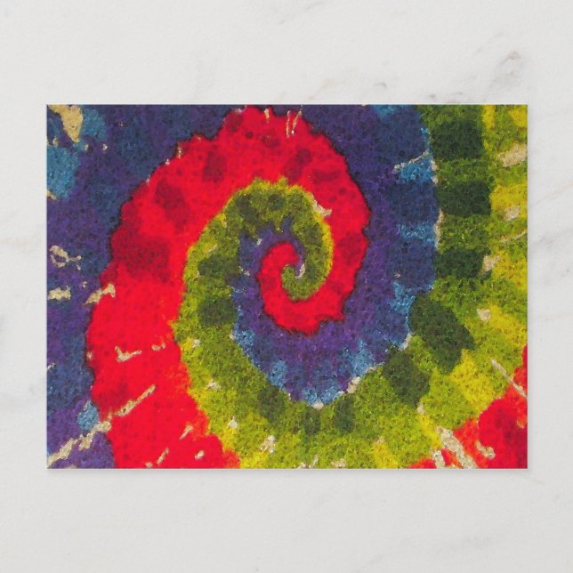 Psychedelisk - Postkort Retro Modern Vykort (Framsida)