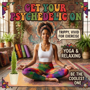 Psychedelisk Retro Hippie Mönster Leggings
