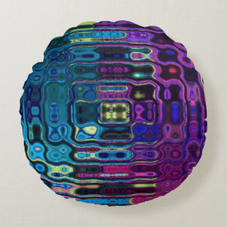 Psychedelisk rippel effekt  rund kudde