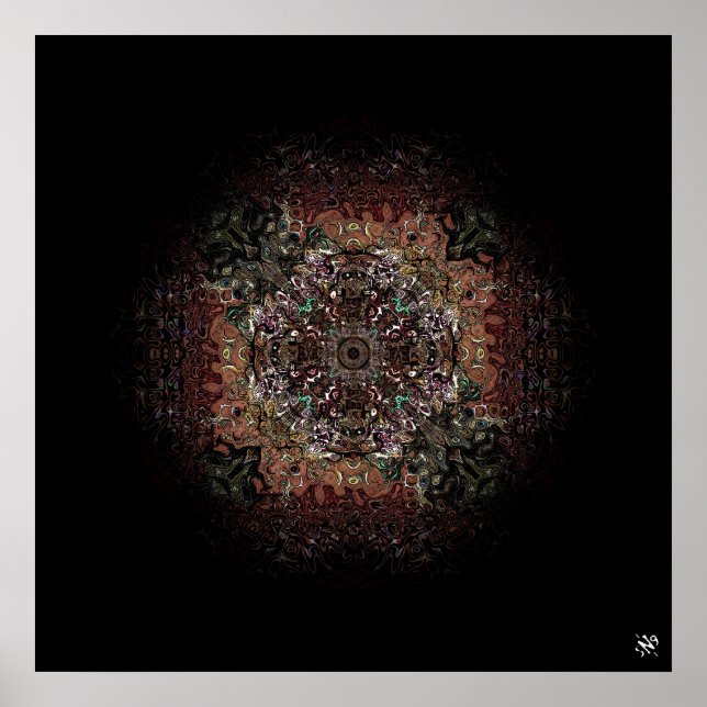 Psychedelisk sköld v2 poster (Framsidan)