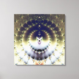 Psychedelisk sol canvastryck