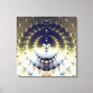 Psychedelisk sol canvastryck
