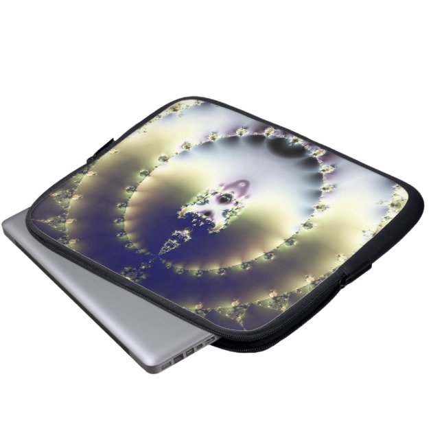 Psychedelisk sol laptop sleeve (Framre botten)