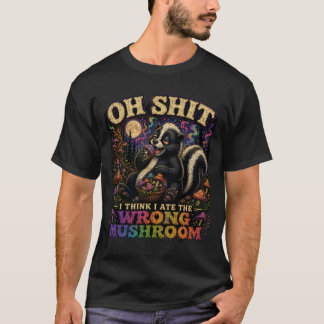Psychedelisk svamp skunk rolig festival t-shirt