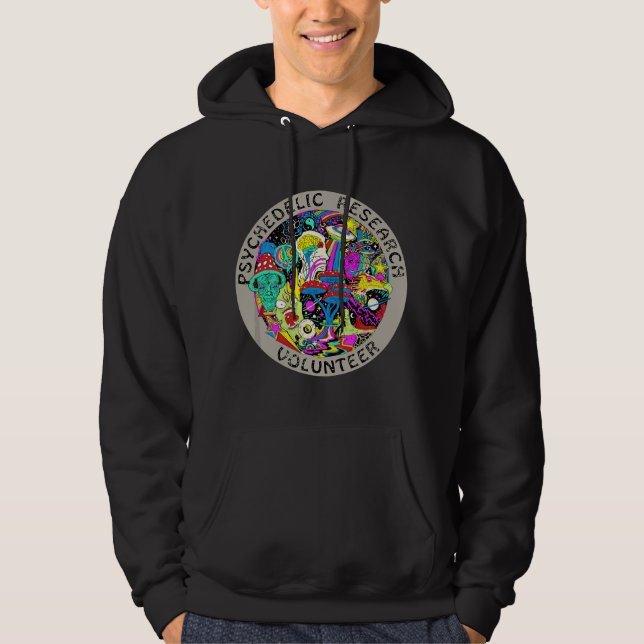 Psychedelisk Svampupplevelse Present - Psychedelis Hoodie (Framsida)