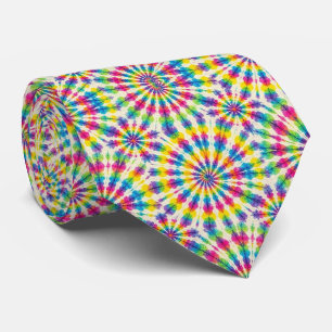 Psychedelisk Tie-Dye-mönster Slips