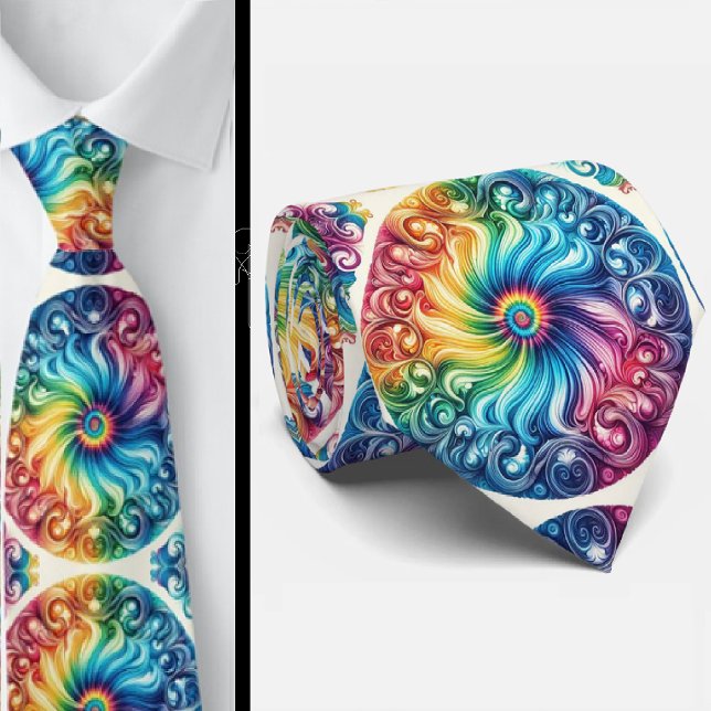 Psychedelisk Tie-Dye-mönster Slips (Skapare uppladdad)