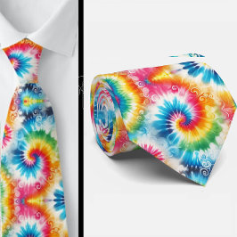 Psychedelisk Tie-Dye-mönster Slips