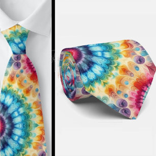 Psychedelisk Tie-Dye-mönster Slips
