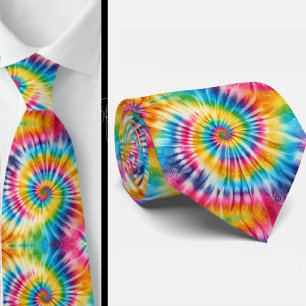 Psychedelisk Tie-Dye-mönster Slips