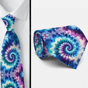 Psychedelisk Tie-Dye-mönster Slips