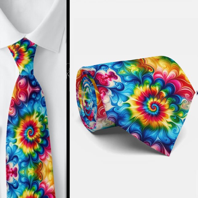 Psychedelisk Tie-Dye-mönster Slips (Skapare uppladdad)