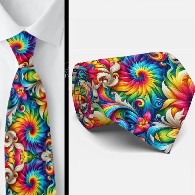 Psychedelisk Tie-Dye-mönster Slips (Skapare uppladdad)