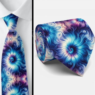 Psychedelisk Tie-Dye-mönster Slips
