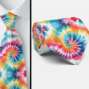 Psychedelisk Tie-Dye-mönster Slips
