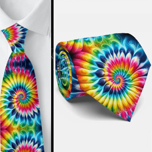 Psychedelisk Tie-Dye-mönster Slips