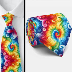 Psychedelisk Tie-Dye-mönster Slips