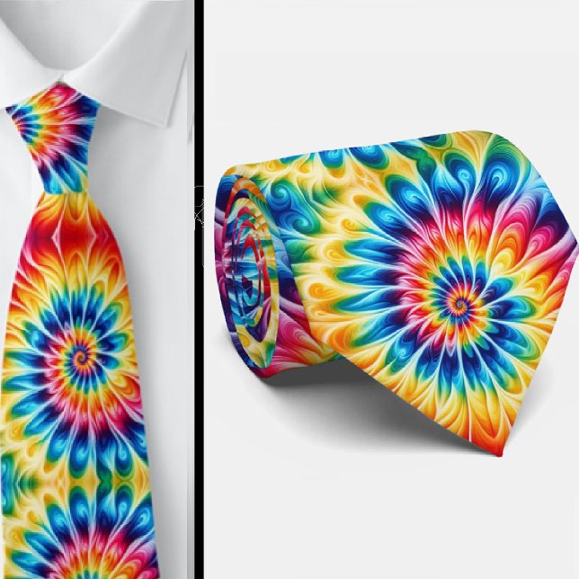 Psychedelisk Tie-Dye-mönster Slips (Skapare uppladdad)