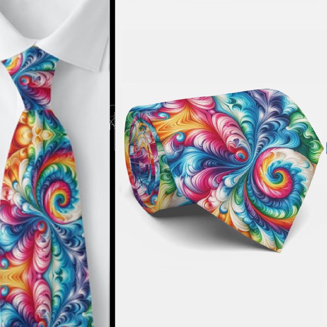 Psychedelisk Tie-Dye-mönster Slips (Skapare uppladdad)