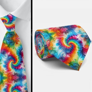 Psychedelisk Tie-Dye-mönster Slips