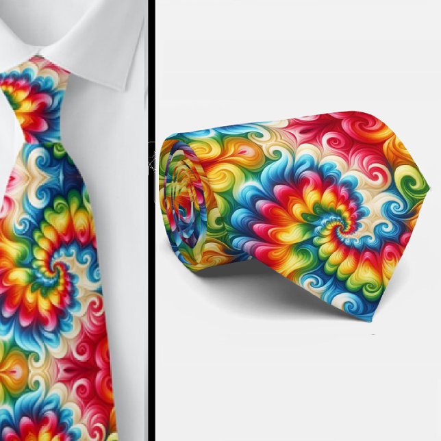 Psychedelisk Tie-Dye-mönster Slips (Skapare uppladdad)