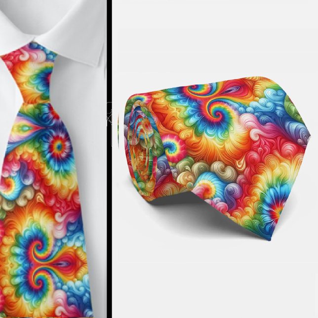 Psychedelisk Tie-Dye-mönster Slips (Skapare uppladdad)