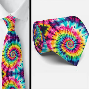 Psychedelisk Tie-Dye-mönster Slips