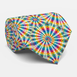 Psychedelisk Tie-Dye-mönster Slips
