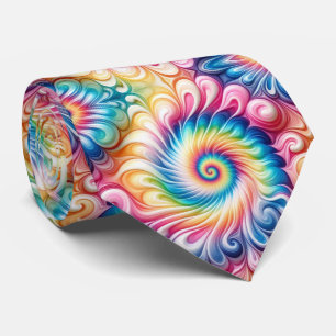 Psychedelisk Tie-Dye-mönster Slips
