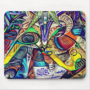 Psychedelisk Urban Graffiti Musmatta